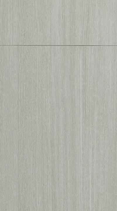 Grey’s Integrity Oak laminate with vertical wood grain and subtle neutral tones in a matte finish.